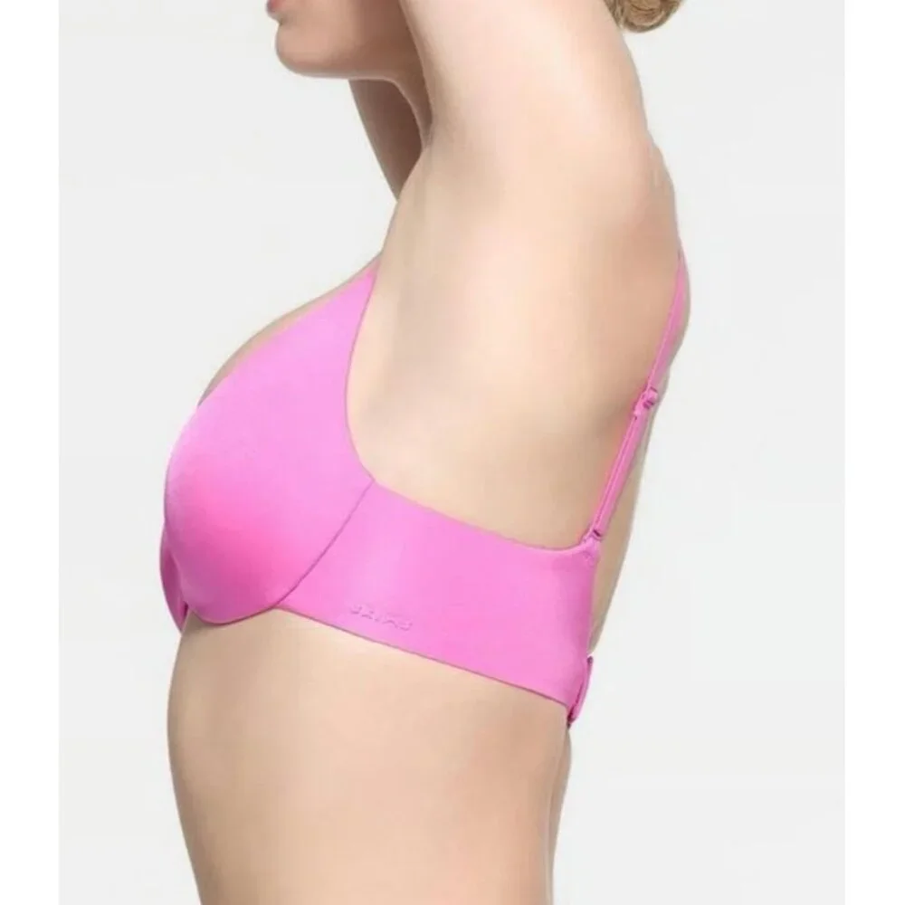 SKIMS Wireless Form Super Push-Up Bra Neon Orchid Size 34C NWT - Picture 2 of 7